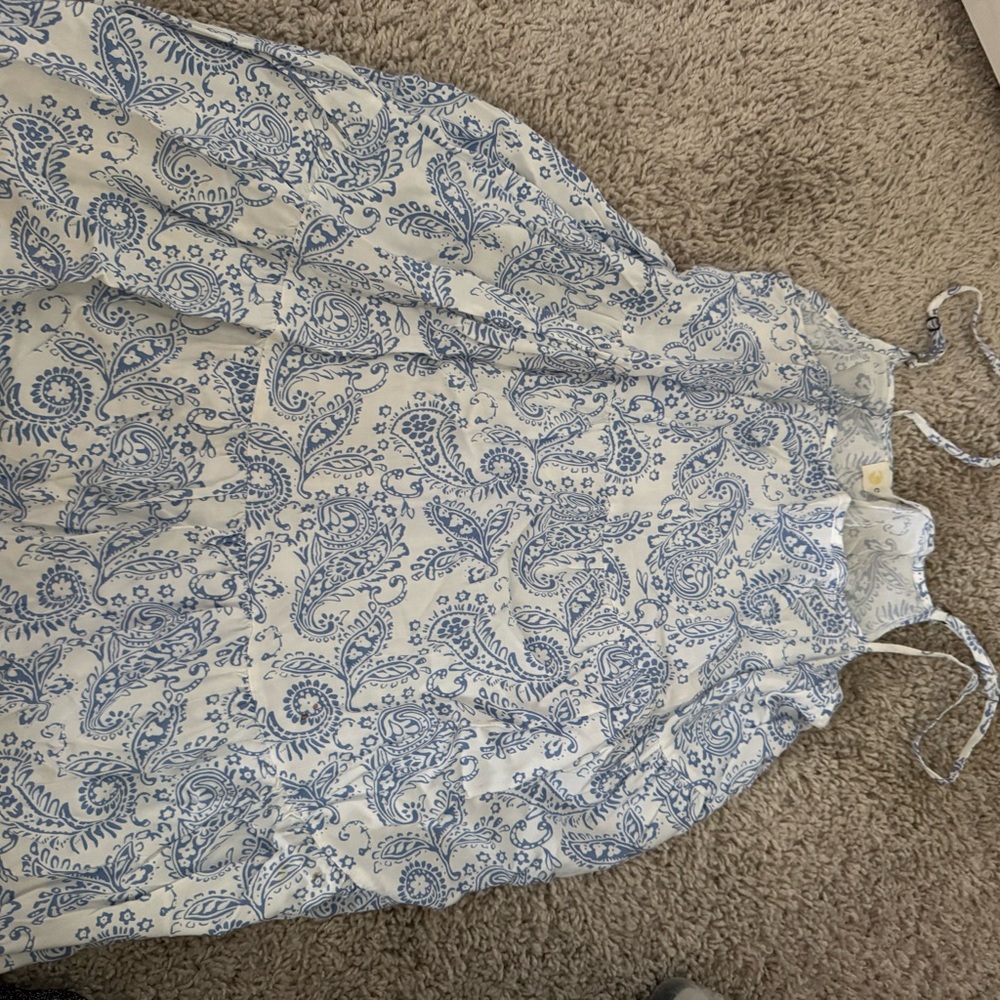 Ocean Drive Blue and White Floral Dress
